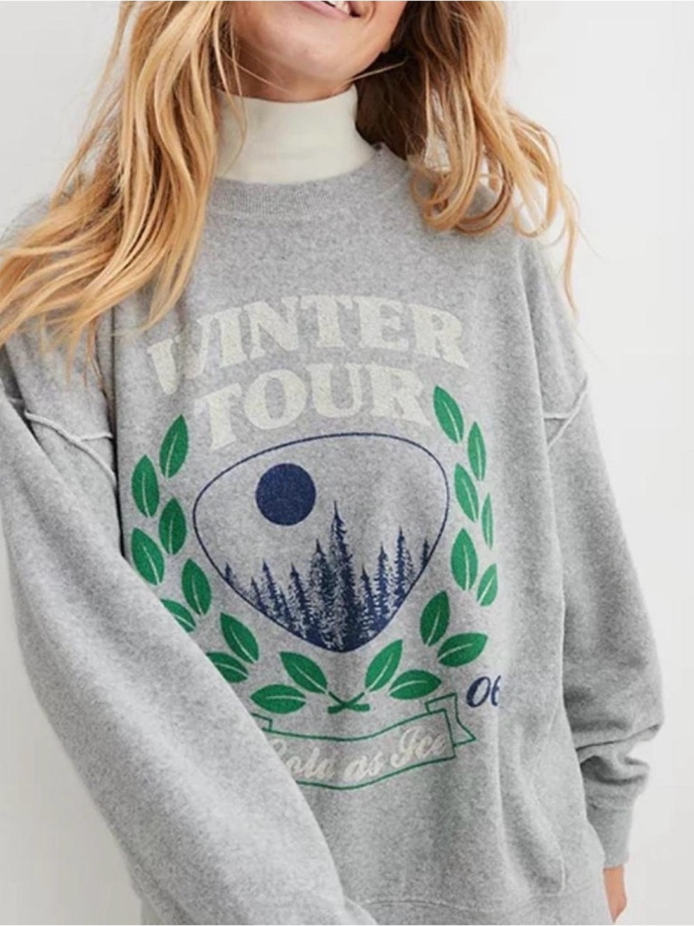 Aerie The Chill Crew Sweatshirt size Large